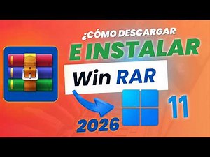 📚 Cómo DESCARGAR e INSTALAR WinRAR en Windows 11 (2026) | Comprimir y Descomprimir Archivos
