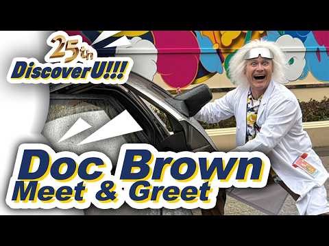 Back to the Future Time Machine & Doc Brown Meet & Greet | USJ 25th Anniversary