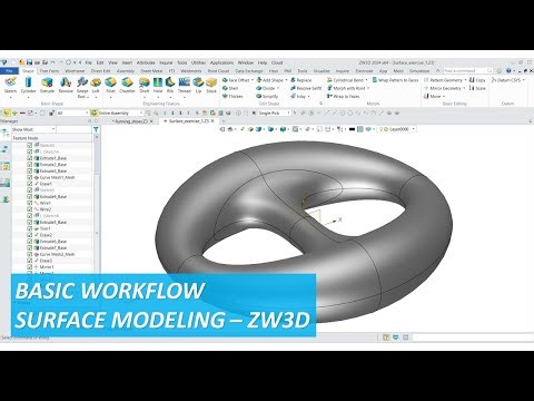 Basic Workflow Surface Modeling - ZW3D