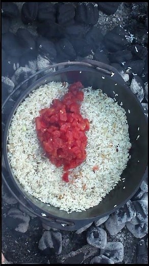 Dutch Oven Spanish Rice #dutchoven #dutchovencooking