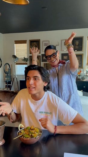 Rasmit kaur on Instagram: "Teaching my nephew some quick & healthy college survival skills in the kitchen! 🥒🍳 Zucchini 101 – easy, delicious, and budget-friendly. Passing on family recipes with a twist – who says college food has to be boring? #FamilyTime #CollegeBound #HealthyEating"