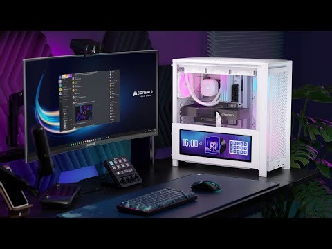 This PC Case Has a 14.5” Touchscreen!! Meet Corsair Frame 4000D LCD