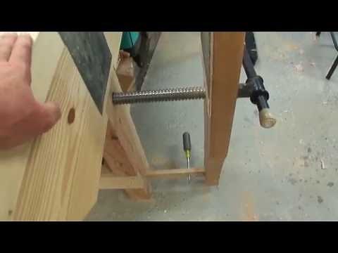 How to install a leg vise in a work bench