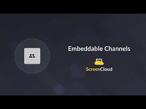 Embeddable Channels from ScreenCloud
