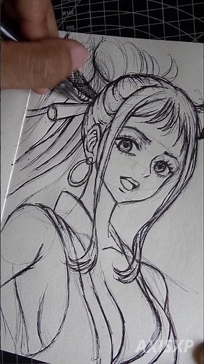 how to draw yamato one piece#animeart #artwork #arte #onepieceart #drawinganime #artist