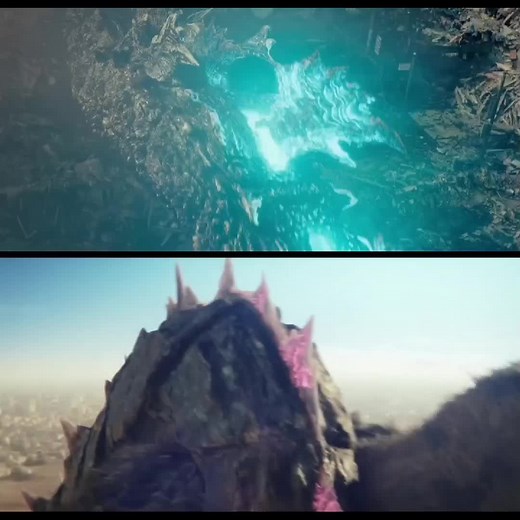 Atomic Breath Showdown: Godzillas Clash in Fiery Battle!