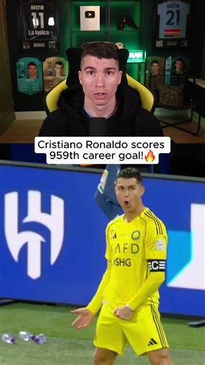 Cristiano Ronaldo Scores His 959th Goal in Football