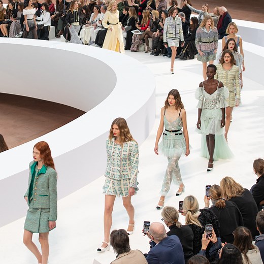 379K views · 2.3K reactions | Celebrating the endless renewal at the heart of CHANEL Haute Couture, the Spring-Summer 2025 Haute Couture show took place at the Grand Palais, in Paris. Ambassadors and friends of CHANEL discovered the colourful silhouettes of the collection in a setting inspired by the idea of infinite movement. | CHANEL | Facebook