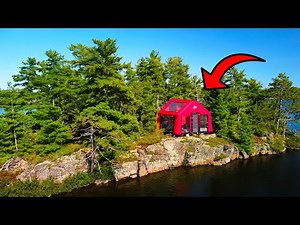 4 Day Island Camping In Inflatable Cabin | Hunting For Illusive Fish