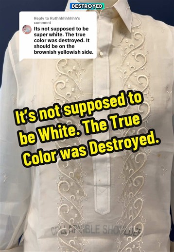 Replying to @Ruthhhhhhhhh it’s not supposed to be White. The True Color was Destroyed. #vintage #restoration #howto #explain #interesting