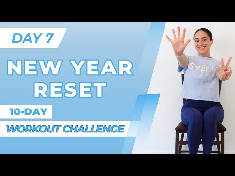 Day 7: NEW YEAR RESET 10-Day Workout Challenge | Toned Abs & Arms | Low Impact Seated Workout