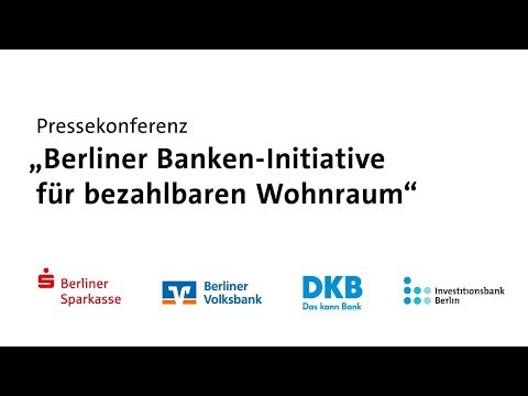 Pressekonferenz: Berliner Sparkasse, Berliner Volksbank, DKB und IBB