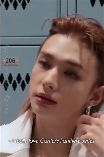 Hyunjin and Felix Show Off Cartier's Panthere Earring
