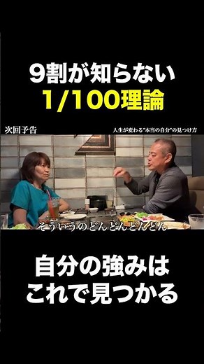 Finding Your Strengths: The "1/100 Theory" [Nanae Hirai] [Tatsushi Suda]