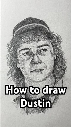 How to draw Dustin Henderson from Stranger Things! Easy! #art #strangerthings #dustinhenderson