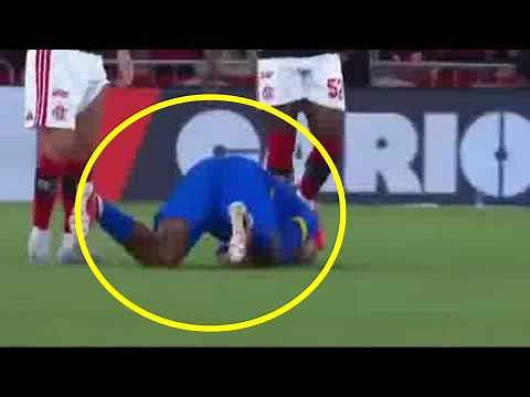 Terrifying Moment Brazilian Footballer, 24, Collapses on the Pitch One Year After Surviving Crash