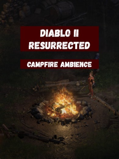 Diablo 2 campfire ambience. It’s 2000, it’s raining outside, and you just stepped into the Rogue Encampment. 🏕️✨ Stay awhile and listen... Full 30-min version linked on my channel! #diablo2 #diablo2resurrected #d2r #gamingasmr #cozygaming #rainambience #nostalgia #gamer #gamertok