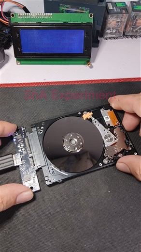 how to Hard disk work #harddiskrepair #experiment #electronic