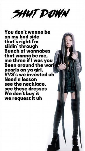 BLACKPINK - SHUT DOWN (Lyrics) #blackpink #shutdown #lyrics