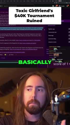 Drama alert! Toxic girlfriend & simp BF tried to ruin someone's rep after a game diss. $40k tourney FAIL. Hear the apologies! #GamerDrama #TeaTok #TournamentFail #Kingsman #CeCe