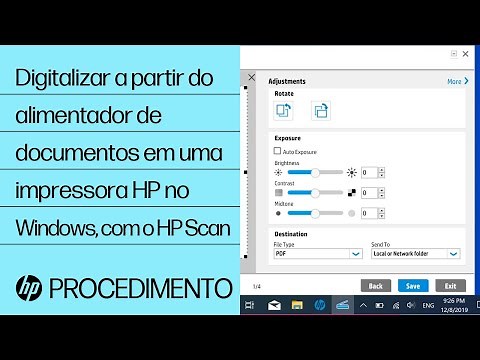 Digitalizar a partir do alimentador de documentos em uma impressora HP no Windows, com o HP Scan