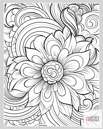 100 Zentangle Pattern Coloring Pages for Adults