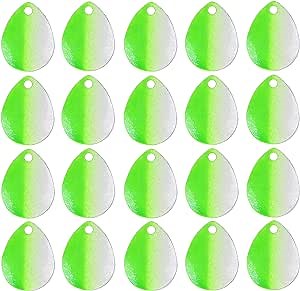 Colorado Blades Spinner Blades Lure Making Kit Fishing Blades Mixed Colors Spinnerbait Walleye Rigs DIY Fishing Lure Making Supplies for Trout Salmon Walleye 25/60pcs