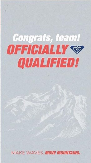 Congrats to our ROXY girls who have officially qualified for the Winter Games
