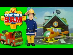 Firefighter Fireman Sam Official Story Magazine and New Wallaby 1 Helicopter Unboxing