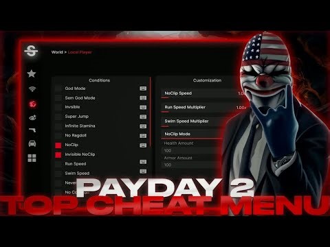 [FREE] Mod Menu - For PayDay 2 | Greated Mods For PD2 | Many Functions | FREE Download | PD2 Hack