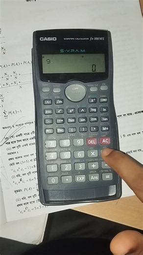 finding nCr by scientific calculator #calculator #nCr #maths