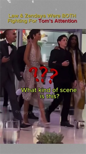Law & Zendaya Were BOTH Fighting For Tom’s Attention #zendaya #tomholland #lawroach #shorts