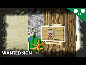 (☞ ͡° ͜ʖ ͡°)☞ Minecraft l How to make a Wanted sign