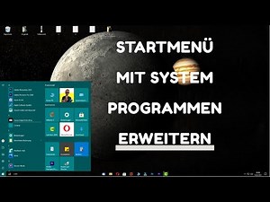 Startmenü mit Systemprogrammen erweitern
