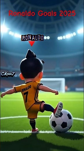 Cristiano Ronaldo Epic Goal & SIUU Celebration- Animated 2025