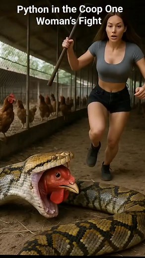 Python in the coop one womans fight #reels #fyp #ai #trendingreels | Marlisa Apriana