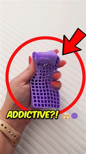 Why Is This FREE Sponge So Addictive! 🤯🟣 #PurpleMattress #Satisfying #ViralShorts