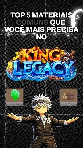 🔥Top 5 Materiais Comuns Essenciais no King Legacy! 💎⚔️ #kinglegacy #roblox