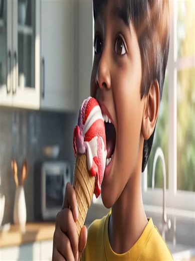 ice cream digestion, 3D digestion animation, how food is digested, human body animation, educational kids video, ultra-realistic digestion, 3D educational video, fun learning for kids, nutrient absorption animation, stomach and intestines 3D, cinematic educational video, science for kids, body science animation, human digestion explained