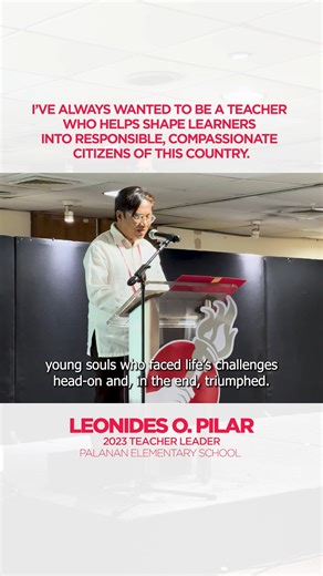 "Sana nag-engineer ka na lang." '23 Alumni Teacher Leader Leonides Pilar from Palanan Elementary School could be building skyscrapers. But he chose a different path – one where he builds lives and shapes the next generation. 🎥 Watch excerpts of his speech from this year's Padayon for Teacher Leaders. #TFPPadayon2025 #NTM2025 #NationalTeachersMonth2025 | Teach for the Philippines