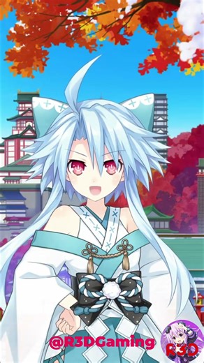 Foxy Shrine Maiden 🤍 #WhiteHeart #blanc #Hyperdimension #Neptunia #NewYear #HappyNewYear #Shorts