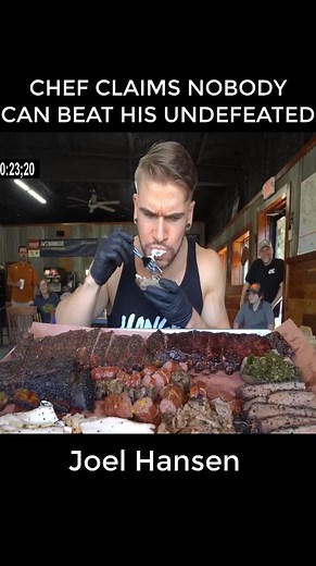 CHEF CLAIMS NOBODY CAN BEAT HIS UNDEFEATED BBQ CHALLENGE EP 1 #food #challenge #bbq #asmrtiktoks #foodtiktok #competitive #mukbang #Joel #Hansen #eating #CLAIMS #NOBODY #UNDEFEATED #CHEF