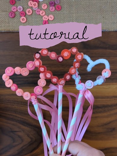 Valentine's Day Heart Wand Tutorial: Easy Kids Craft