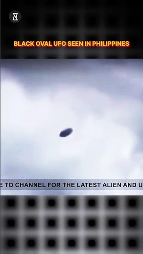 Black Oval UFO Seen in the Philippines? 👀 #trendingshorts #alien #viral #space