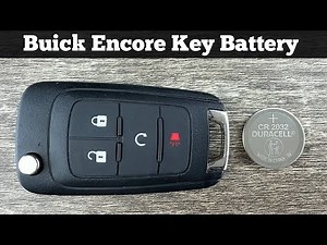 How To Replace BUICK ENCORE Remote Key Fob Battery 2013 - 2016 DIY Change Replacement Key Batteries
