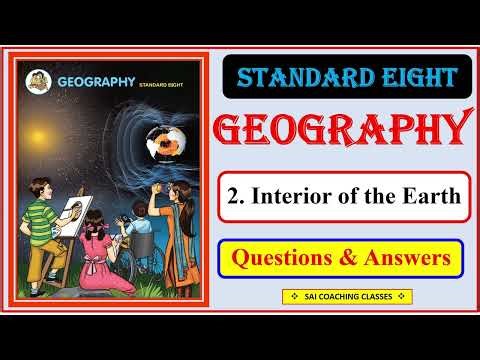 Interior of the earth Class 8 | Questions and Answers |Geography lesson 2 Exercise Maharashtra Board