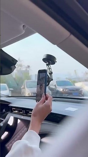 Suport auto telefon universal cu ventuza, incarcare USB-C, rotire 360°, prindere ferma pe parbriz