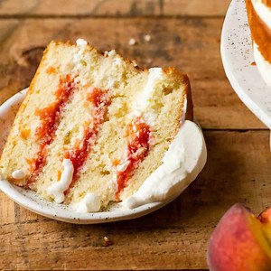 Fresh Peaches and Cream Cake