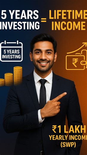 Just 5 years of disciplined investing can create a lifetime ₹1 Lakh yearly income through SWP! 💰✨ Start early. Stay consistent. Enjoy freedom forever. 📞 9167555300 ⚠️ mutual fund investments are subject to market risk. read scheme documents carefully. #swp #sip #mutualfunds #regularincome #passiveincome #smartinvesting #financialplanning #wealthcreation #financialfreedom #dkfiinserv | DK Fiinserv