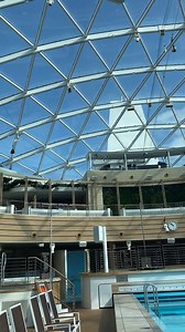 ✨ Iona's Skydome is a star attraction! Set on Decks 16 and 17, and featuring an impressive roof and a pool with a retractable stage, it offers a unique space whatever the weather.  By day, it's the perfect place for relaxation and at night, it comes alive with aerial performances, immersive shows and deck parties. Find out more about Iona's Skydome here  https://bit.ly/3oCIcAp | ROL Cruise | Facebook